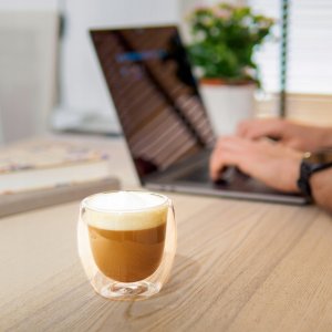 Wessper Szklanka termiczna na kawę z podwójnym dnem WESSPER 250ml 9