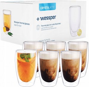 Wessper Szklanka termiczna na kawę z podwójnym dnem WESSPER 450ml 7
