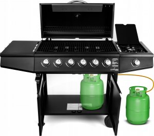 Lehmann Vegas 6+1 Grill ogrodowy gazowy 12.8 kW 32.5 cm x 75 cm 4