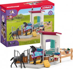 Figurka Schleich Zestaw figurek Boks dla koni z klaczą i źrebakiem 7
