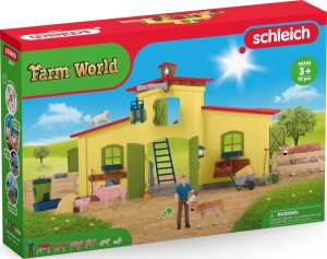 Figurka Schleich Zestaw figurek Duża farma ze zwierzętami i akcesoriami Farm World 1
