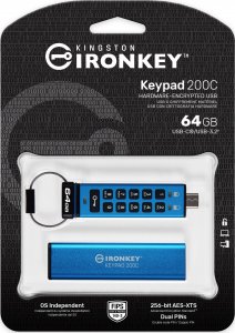 Pendrive Kingston IronKey Keypad 200, 64 GB  (IKKP200C/64GB) 5