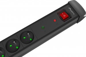 Listwa zasilająca Lanberg SP1 przeciwprzepięciowa 5 gniazd 1.5 m czarna (SP1-05E-0150-BK) 4