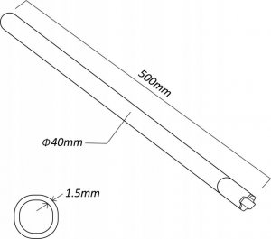 Antena RTV Maclean Maszt antenowy Maclean, składany, 40*1.5*500, MCTV-931 4