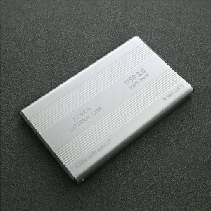 Kieszeń Qoltec Obudowa | kieszeń do dysków HDD SSD 2.5' SATA3 | USB 3.0 | Srebrna 4