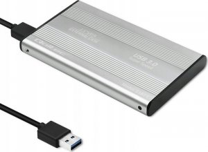 Kieszeń Qoltec Obudowa | kieszeń do dysków HDD SSD 2.5' SATA3 | USB 3.0 | Srebrna 6