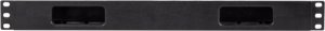 Organizer Lanberg Organizer kabli Lanberg AK-1703-B 19" 1U plastikowy z zaślepką typ A czarny 2