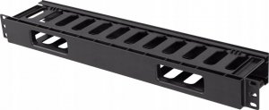 Organizer Lanberg Organizer kabli Lanberg AK-1703-B 19" 1U plastikowy z zaślepką typ A czarny 4