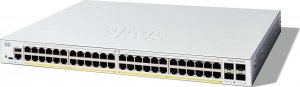 Switch Cisco Cisco Catalyst 1300-48P-4G - Switch - L3 - managed - 48 x 10/100/1000 (PoE+) + 4 x Gigabit SFP - an Rack montierbar - PoE+ (375 W) 1