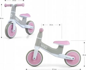 Rowerek biegowy Milly Mally Rowerek Biegowy Velo Pink 7