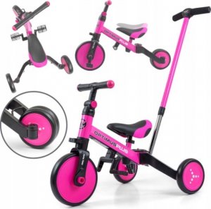 Milly Mally Rowerek Ride On - Bike 4w1 OPTIMUS PLUS Pink 4