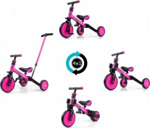 Milly Mally Rowerek Ride On - Bike 4w1 OPTIMUS PLUS Pink 5