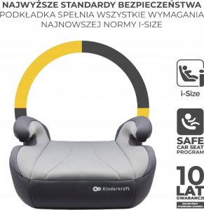 Fotelik samochodowy KinderKraft Fotelik I-BOOST GREY 4