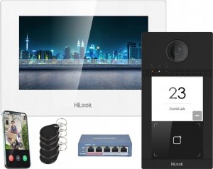 Hikvision Zestaw wideodomofonowy IP Hilook IP-VIS-Pro-W 14