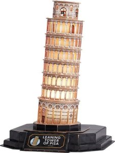 Cubic Fun Puzzle 3D LED Krzywa wieża w Pizie (wersja nocna) 2