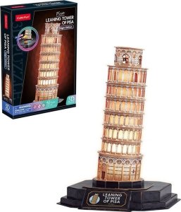 Cubic Fun Puzzle 3D LED Krzywa wieża w Pizie (wersja nocna) 3