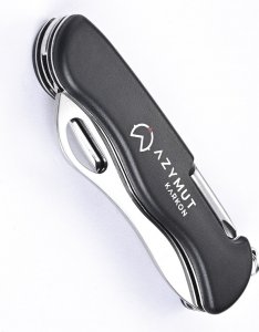 Azymut Scyzoryk AZYMUT Karkon - 9 narzędzi + kabura, 113 mm czarny (HK20018) 2