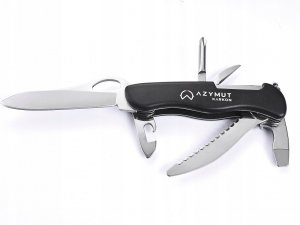 Azymut Scyzoryk AZYMUT Karkon - 9 narzędzi + kabura, 113 mm czarny (HK20018) 3