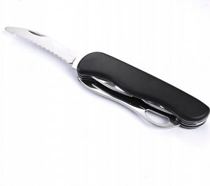 Azymut Scyzoryk AZYMUT Karkon - 9 narzędzi + kabura, 113 mm czarny (HK20018) 6