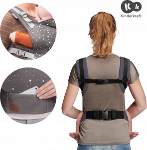 KinderKraft Nosidełko NINO CONFETTI DENIM 4