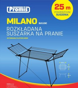 Suszarka na pranie Promis PROMIS SUSZARKA NA PRANIE MILANO,ROZKŁADANA, DODAT 12