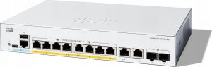 Switch Cisco Cisco Catalyst 1300-8FP-2G - Switch - L3 - managed - 8 x 10/100/1000 (PoE+) + 2 x Combo Gigabit SFP/RJ-45 - an Rack montierbar - PoE+ (120 W) 1