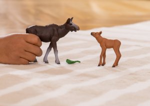 Figurka Schleich Figurki Łoś z cielęciem Wild Life 2