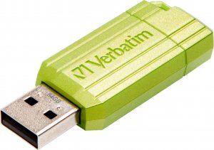 Pendrive Verbatim Verbatim USB flash disk, USB 2.0, 64GB, Store,N,Go PinStripe, zielony, 49964, do archiwizacji danych 3