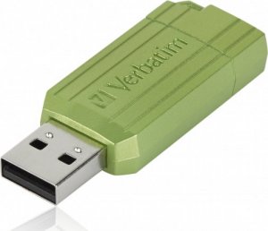 Pendrive Verbatim Verbatim USB flash disk, USB 2.0, 128GB, Store,N,Go PinStripe, zielony, 49462, do archiwizacji danych 1