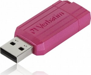 Pendrive Verbatim Verbatim USB flash disk, USB 2.0, 128GB, Store,N,Go PinStripe, różowy, 49460, do archiwizacji danych 1