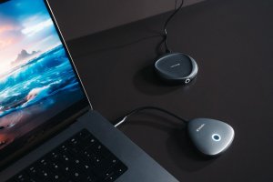 HUB USB Verbatim Bezprzewodowy adapter USB-C z koncentratorem WDA02 Share My Screen 4K 32147, czarny, długość przewodu 15cm, 11