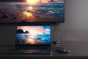 HUB USB Verbatim Bezprzewodowy adapter USB-C z koncentratorem WDA02 Share My Screen 4K 32147, czarny, długość przewodu 15cm, 10