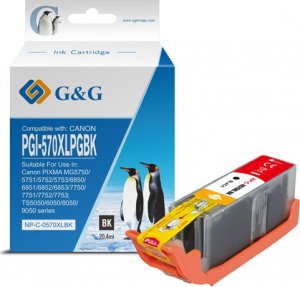 Tusz G&G kompatybilny z PGI-570XLBK, NP-C-0PG570XLBK, black, 20,4ml, ml 1