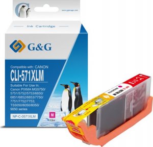 Tusz G&G kompatybilny z CLI571M XL, NP-C-0CL571XLM, magenta, 10,8ml 1