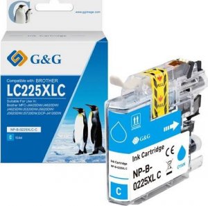 Tusz G&G kompatybilny z LC-225XLC, NP-B-0225XLC, cyan, 1200s 1