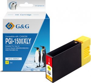 Tusz G&G kompatybilny ink / tusz z PGI 1500XL, NP-C-1500XLY/C, yellow 1