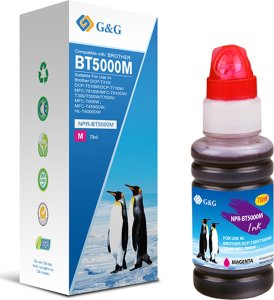 Tusz G&G G&G kompatybilny ink / tusz z BT-5000M, NPR-BT5000M, magenta, 5000s 1