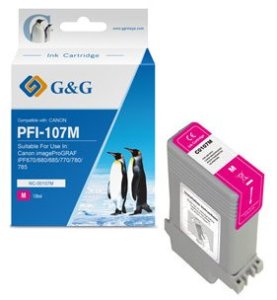 Tusz G&G G&G kompatybilny ink / tusz z PFI107M, NC-00107M, 6707B001, magenta, 130ml 1