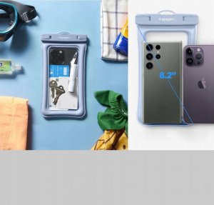 Spigen Spigen Aqua Shield WaterProof Floating Case A610 2 Pack, aqua blue 5