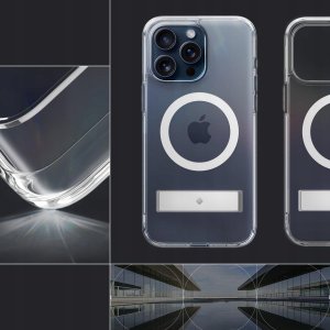 Spigen Caseology Capella MagSafe Kickstand, clear white - iPhone 15 Pro Max 13