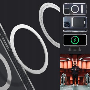 Spigen Caseology Capella MagSafe Kickstand, clear white - iPhone 15 Pro Max 14