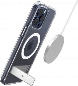 Spigen Caseology Capella MagSafe Kickstand, clear white - iPhone 15 Pro Max 5