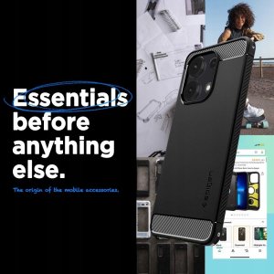 Spigen Spigen Rugged Armor, matte black - Xiaomi Redmi Note 13 12