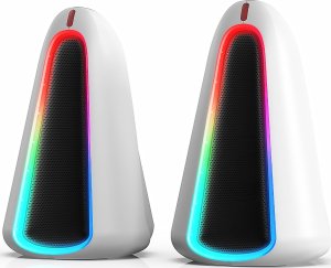 Głośniki komputerowe Marvo Marvo głośniki MONKA SG-500, 2.0, 6W, białe, regulacja głośności, podświetlenie RGB 2