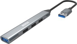 HUB USB Marvo USB (3.0) hub 4-port, UH-ATC01, metalowy, Marvo 1