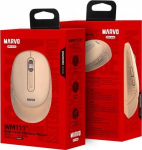 Mysz Marvo Mysz bezprzewodowa, Marvo WM111 PK, różowa, optyczna, 1600DPI 2