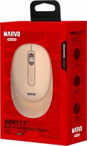 Mysz Marvo Mysz bezprzewodowa, Marvo WM111 PK, różowa, optyczna, 1600DPI 3
