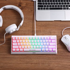 Klawiatura Marvo KG962WH Red switch (KG962G WH EN-R) 5