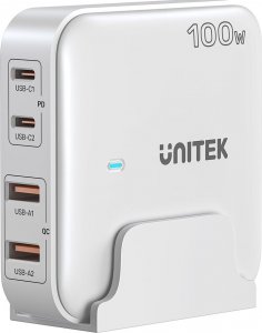 Ładowarka Unitek P1229A 2x USB-A 2x USB-C 5 A (P1229AWH01-EU) 1