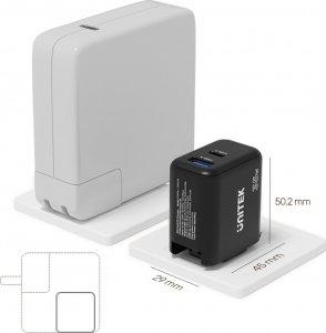 Ładowarka Unitek P1119A 1x USB-A 1x USB-C 3 A (P1119A) 8